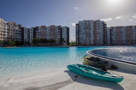 Departamento En Cancun Con 7 Albercas Tipo Playa Y Laguna المظهر الخارجي الصورة